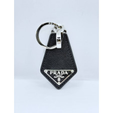 프라다 PDA03 사피아노 삼각 로고 블랙 키링