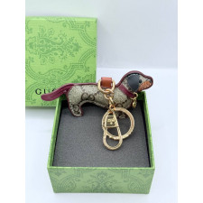 구찌 Gg02 도그 쉐입 백 참 키링