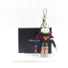 프라다 PDA05 레더 블라드 트릭 키체인 블랙 키링