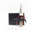 프라다 PDA05 레더 블라드 트릭 키체인 블랙 키링