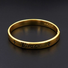 루이비통 KJ014 LV 버스 팔찌 퍼렐 윌리엄스 골드 팔찌