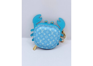 루이비통 KJ48 크랩 LV Crab 백 참 블루 키링
