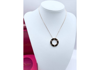 까르띠에 CB04 LOVE 네크리스 다이아몬드 옐로우 골드 목걸이