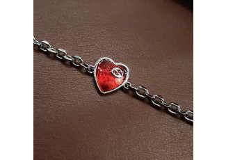 구찌 297 인터로킹 G 하트 팔찌