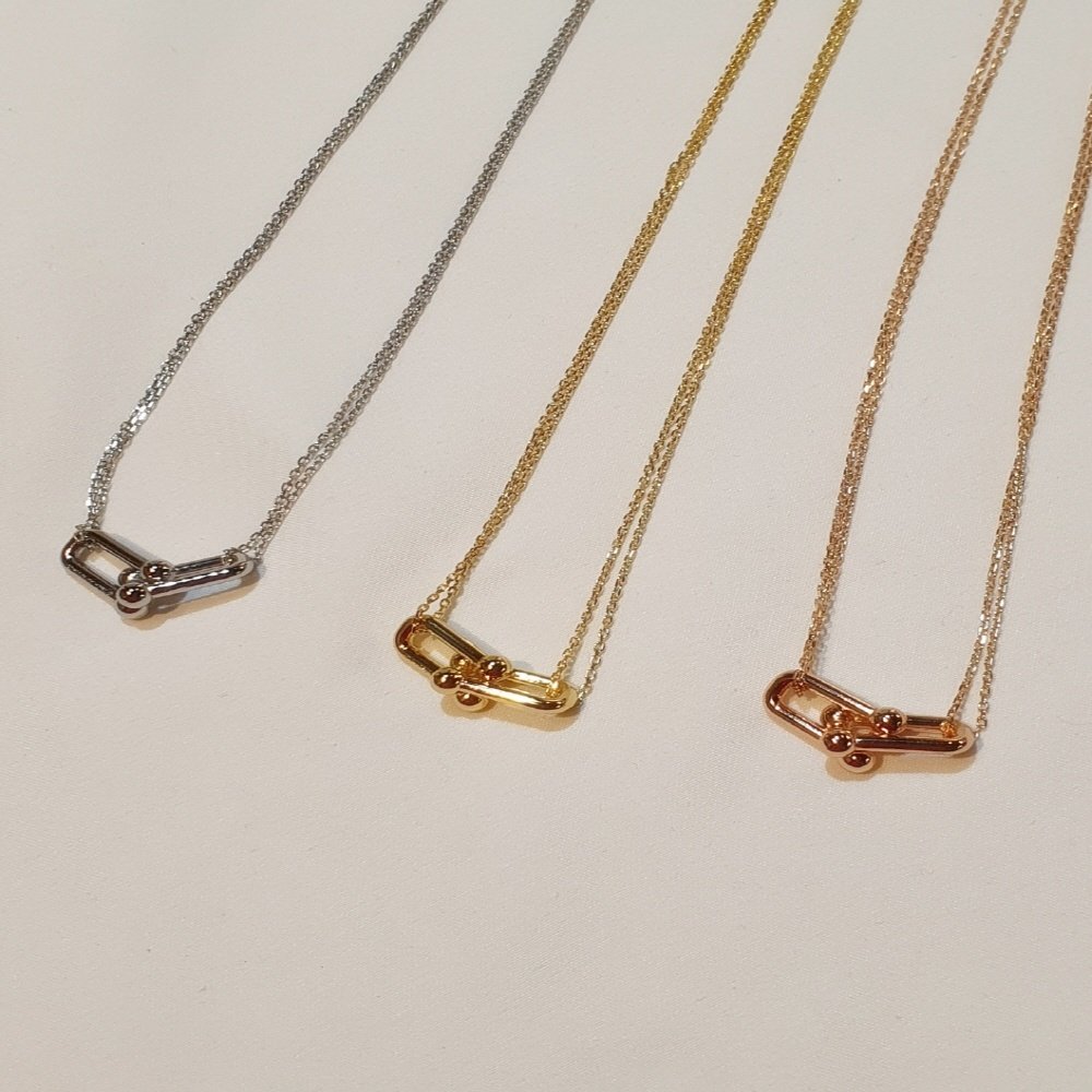 티파니 더블 링크 목걸이