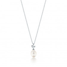 티파니 TOZ 04 빅토리아 진주와 다이아몬드 펜던트 목걸이