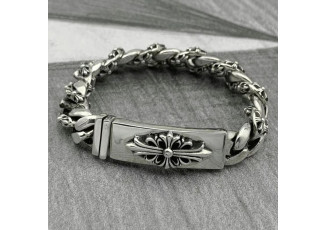 크롬하츠 ME07 CH 대거 & 플로랄크로스 팬시 팔찌