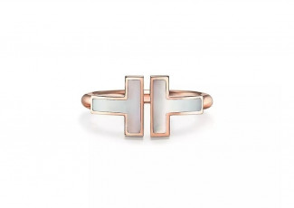 티파니 마더오브펄 화이트 반지