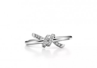 티파니 노트 화이트골드 반지