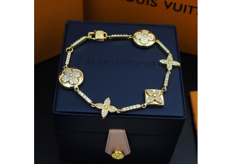 루이비통 KJ54 이딜 블라썸 Idylle Blossom 멀티 모티프 팔찌 골드