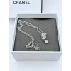 샤넬 ABQ14 이터널 N5 화이트골드 목걸이