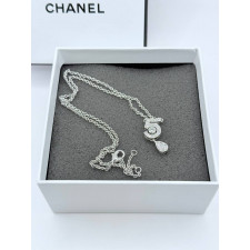 샤넬 ABQ14 이터널 N5 화이트골드 목걸이