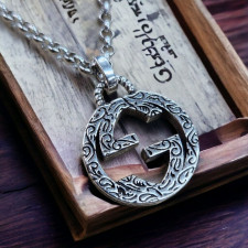 구찌 140 인터로킹 G 펜던트 목걸이