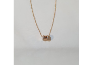 불가리 비제로원 사이드 큐빅 플레인 로골 목걸이