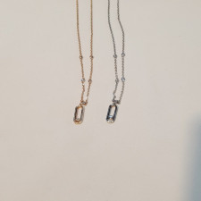 메시카 무브 다이아 버티컬 목걸이