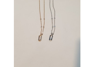 메시카 무브 다이아 버티컬 목걸이