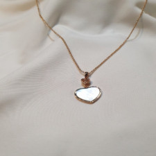 쇼파드 해피 하트 자개 다이아 목걸이
