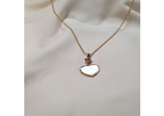 쇼파드 해피 하트 자개 다이아 목걸이