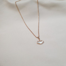 키린 유이 큐빅 자개 목걸이