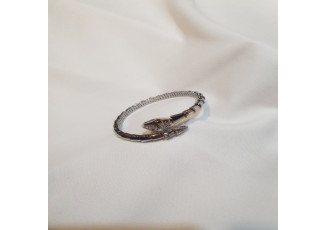 불가리 세르펜티 파트 큐빅 실버 팔찌