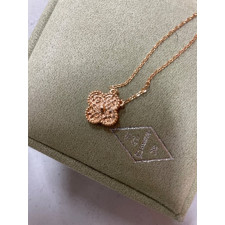 반클리프 빈티지 알함브라 로즈골드 목걸이