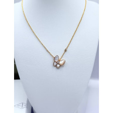 반클리프 VCF05 Arpels Two Butterfly 시리즈 쇄골 목걸이