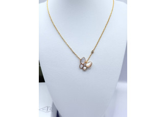 반클리프 VCF05 Arpels Two Butterfly 시리즈 쇄골 목걸이