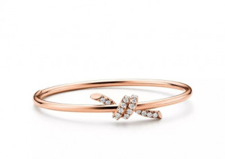 티파니 노트 뱅글 로즈골드 팔찌