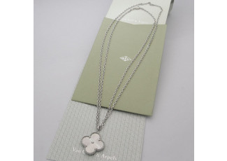 반클리프 VCF16 빈티지 알함브라 홀리데이 펜던트 실버 목걸이