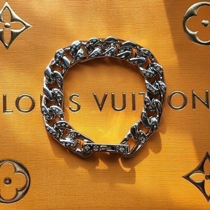 루이비통 365 체인 링크 팔찌 은장