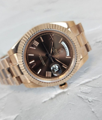 로렉스 데이데이트 초코판 브라운 로마 시계