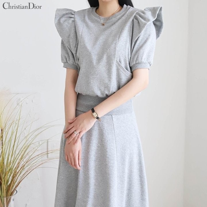 디올 여성 프릴티 롱치마 세트