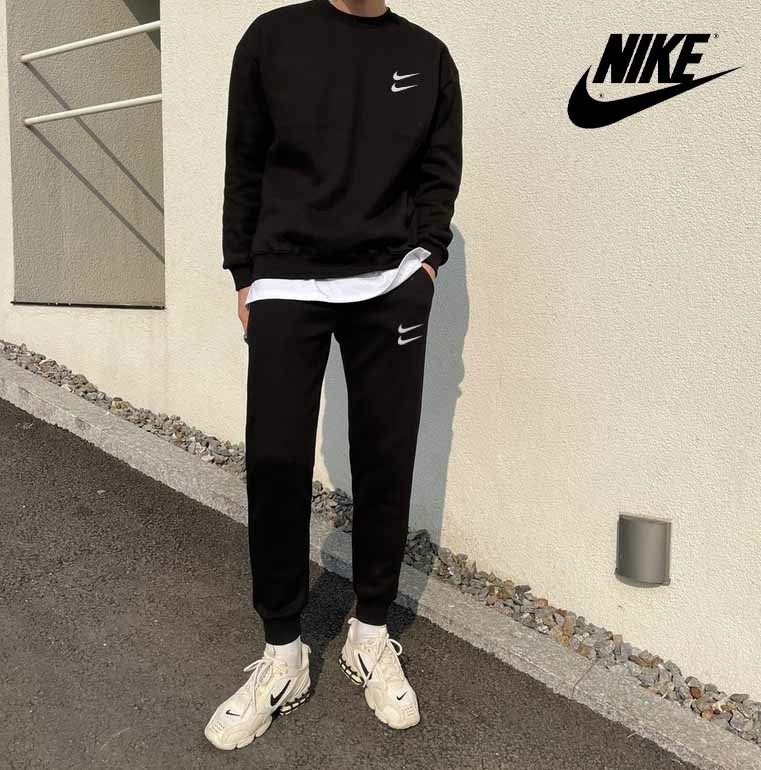 나이키 베이직 더블 스우시 맨투맨 세트