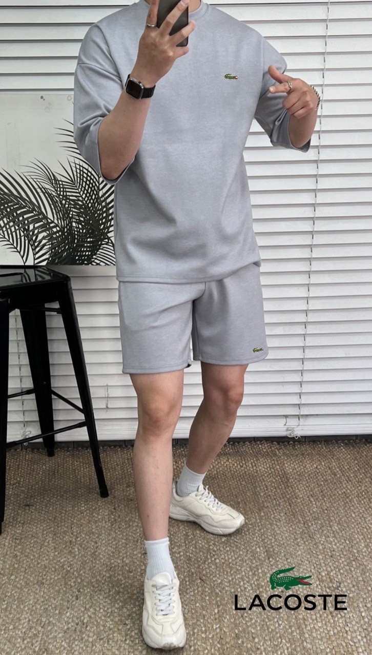 라코스테 클래식 7부 반팔 반바지 세트