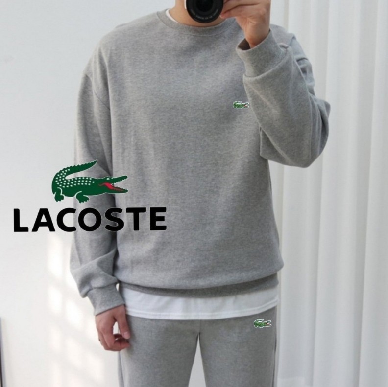 라코스테 베이직 맨투맨 조거 세트