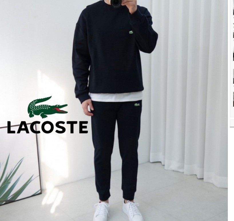 라코스테 베이직 맨투맨 조거 세트