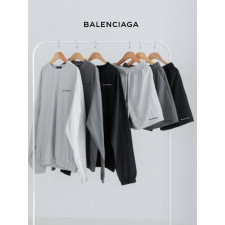 발렌시아가 여성 레터링 윈드 라인 맨투맨 반바지 세트