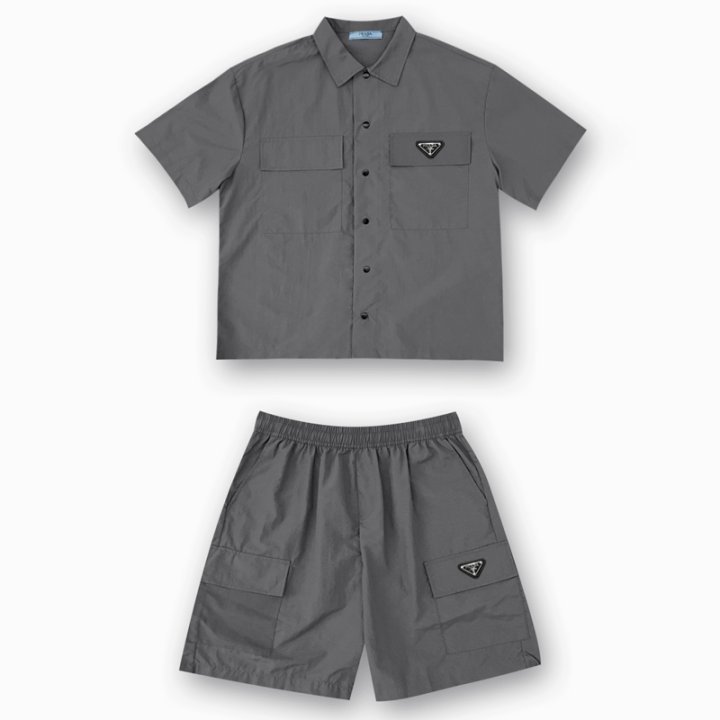 프라다 나일론 셔츠 세트