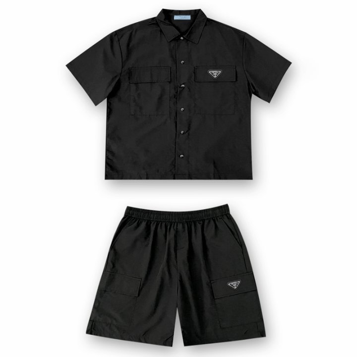 프라다 나일론 셔츠 세트
