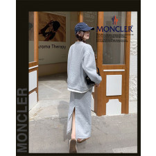 몽클레어 여성 2503 레이어드 라운드 스커트 투피스 세트