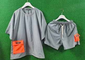 발렌시아가 네온 스트링 라운드 팬츠 세트