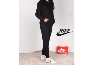 나이키 스우시 자수 로고 후드 조거 세트