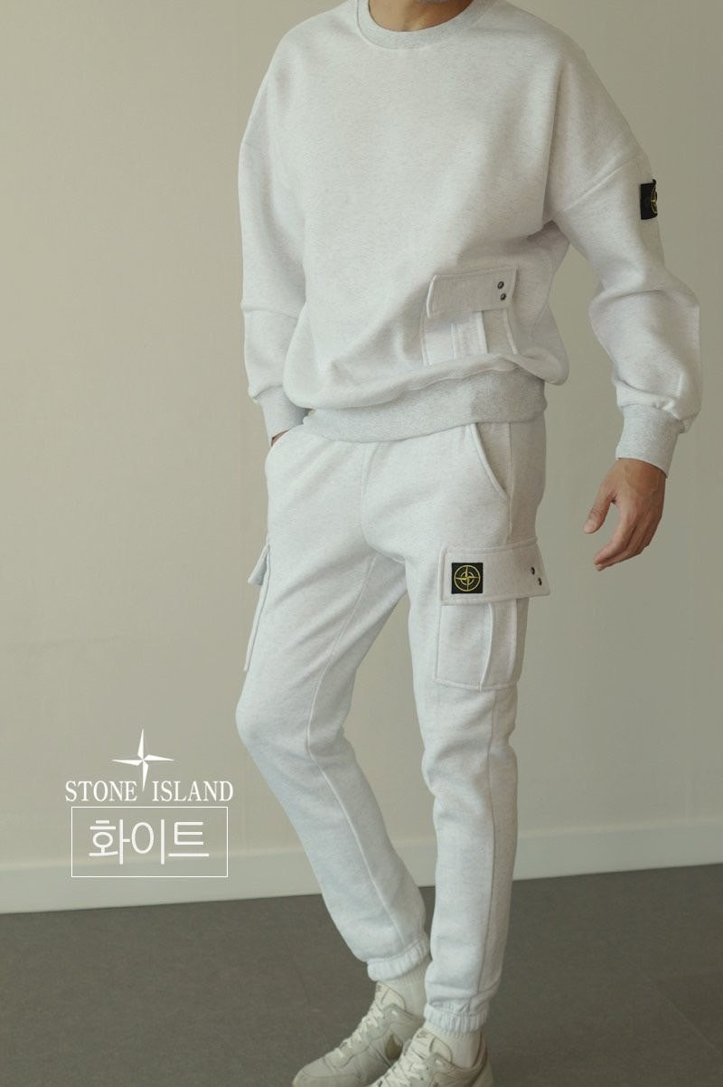 스톤아일랜드 트랙 맨투맨 트레이닝 세트