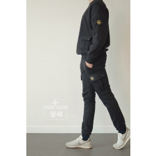 스톤아일랜드 트랙 맨투맨 트레이닝 세트