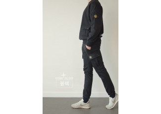 스톤아일랜드 트랙 맨투맨 트레이닝 세트