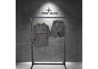 스톤아일랜드 반팔 후드 아노락 5부 세트
