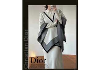 디올 여성 7173 숄 원피스 니트 세트