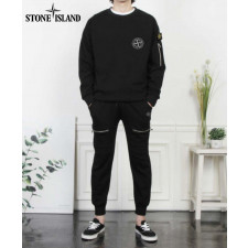 스톤아일랜드 버팅 로고 항공 지퍼 맨투맨 조거 팬츠 세트