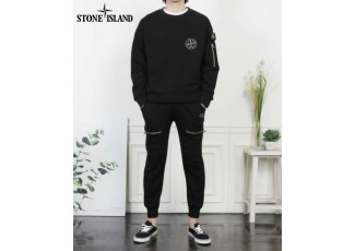 스톤아일랜드 버팅 로고 항공 지퍼 맨투맨 조거 팬츠 세트