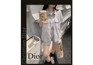 디올 여성 8606 자켓 반바지 세트